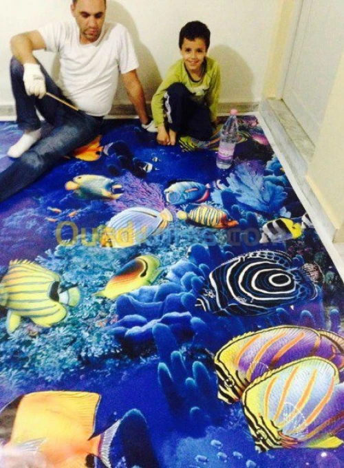 formation epoxy 3D et metalic floor 