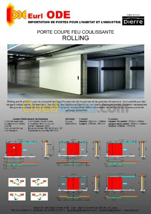 PORTES COUPE-FEU et ISSUE DE SECOURS