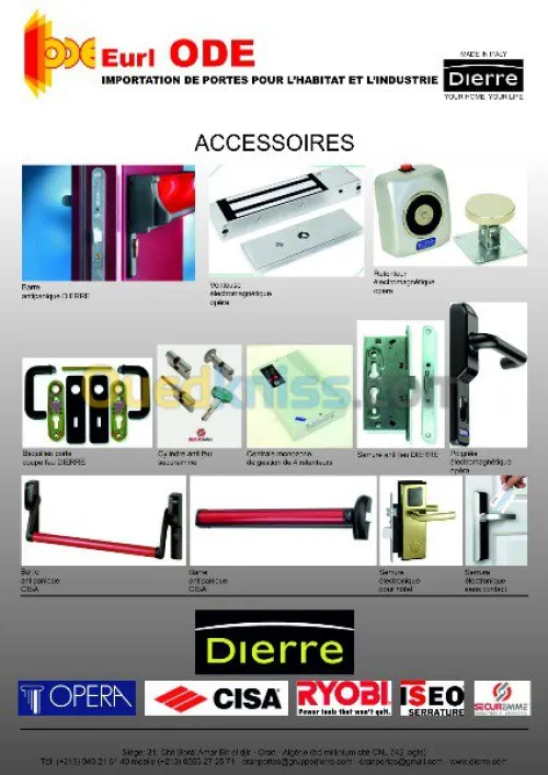 PORTES COUPE-FEU et ISSUE DE SECOURS