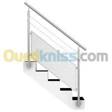 les rampes d'escaliers en inox 
