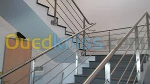 les rampes d'escaliers en inox 