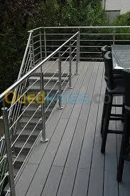 les rampes d'escaliers en inox 