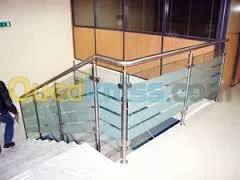 les rampes d'escaliers en inox 