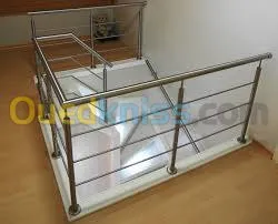 les rampes d'escaliers en inox 