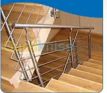 les rampes d'escaliers en inox 