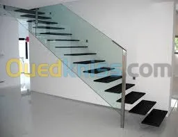les rampes d'escaliers en inox 