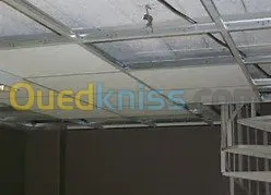  faux plafond et mur placoplâtre BA13 