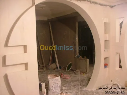  faux plafond et mur placoplâtre BA13 