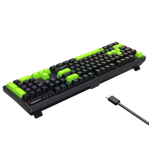 Clavier Gaming Mécanique HAVIT KB893L QWERTY FR ARABE RGB rétro-éclairé Blue Switch