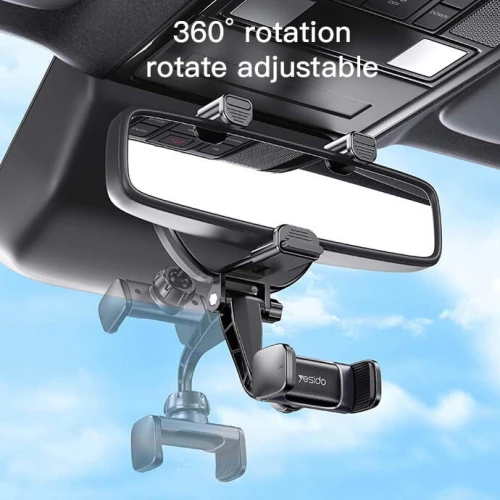 YESIDO C193 Support Smartphone voiture sur rétroviseur intérieur Auto