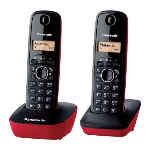Téléphone sans-fil Numérique Double combine Fixe Maison LCD Panasonic KX-TG1612 DECT