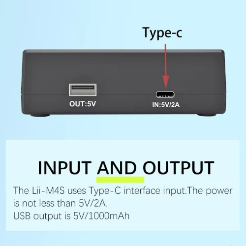 LiitoKala Lii-M4S Chargeur universel intelligent Li-ion/NiMH avec écran LCD