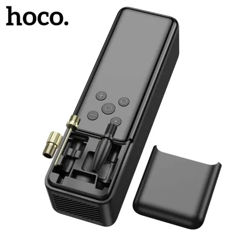 HOCO ZP5 Pompe à Air Portable 12V Compresseur avec Écran LED pour Voiture, Moto, Vélo et Ballons
