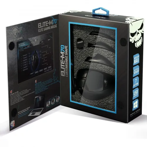 Souris Gaming Filaire USB Spirit of gamer ELITE M70 Ergonomique Modulaire