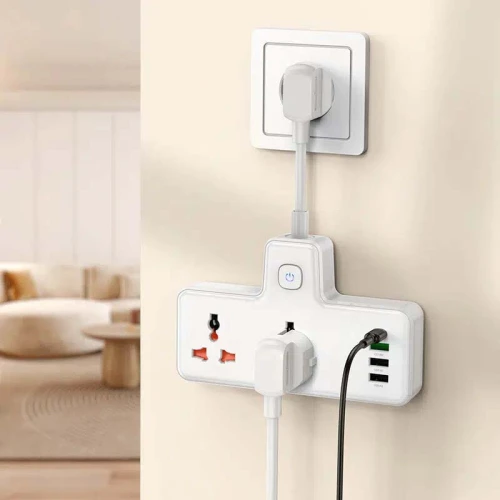 Multiprise universelle Chargeur HOCO AC12A 2 Prise AC + 3 USB + 1 USB-C PD 30W - 2500W