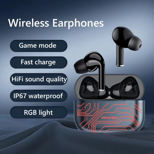 Ecouteur Earbuds sans-fil bluetooth 5.1 AWEI TWS T29 Pro Étanche IPX6 Sport Gaming