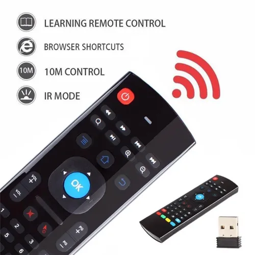 Télécommande Air Mouse Avec Clavier Sans Fil 2.4Ghz Pour Smart Tv/ Tv Box Android PC