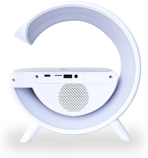 Haut Parleur Réveil Horloge Bluetooth USB Micro SD Radio FM AUX Chargeur sans-fil RGB BT-3401