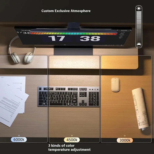 Barre lumineuse pour moniteur PC Ecran Lumiere Lampe LED + RGB Bluetooth
