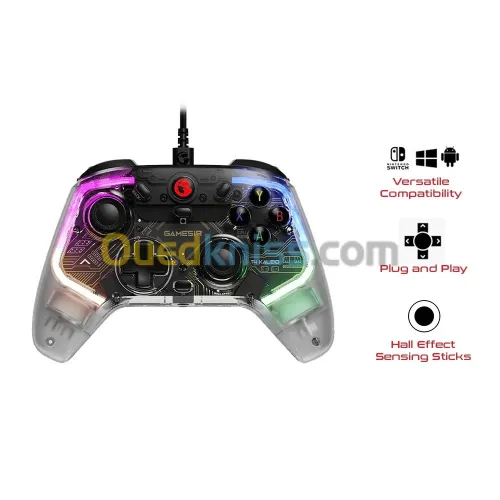 Manette GameSir T4 KALEID filaire Multi-plateforme pour PC ANDROID SWITCH TV BOX