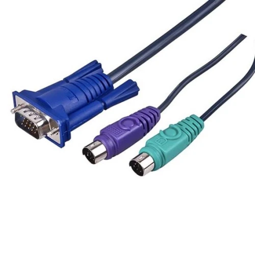 Câble KVM pour Switch KVMVGA + PS/2 Mâle vers Mâle - 1.5m