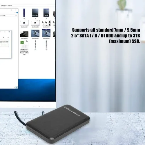 Rack pour disque dur externe HDD SSD 2.5 pouces SATA USB 3.0