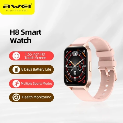 SMART WATCH AWEI H8 montre intelligente Sports IP67 1.65 pouces pour Android iOS