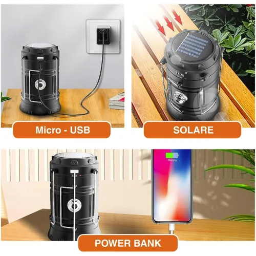 Lampe Lanterne Rechargeable 200lm Torche UNIROSS ULSA05 POWER BANK Etanche IPX4