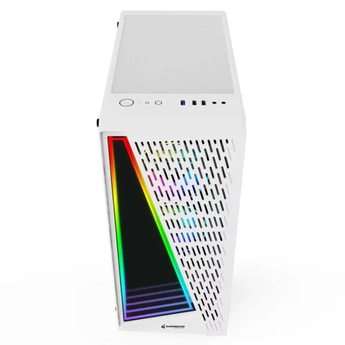 GearMaster GM-28 Boitier PC Gaming ATX/Micro-ATX avec vitre latérale en verre trempé