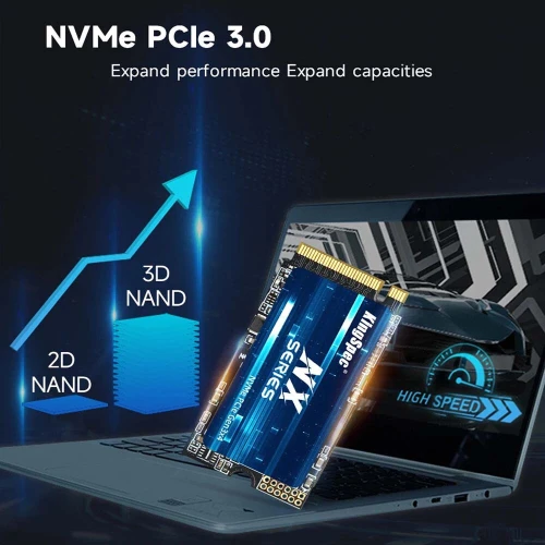 KingSpec M.2 SSD NVMe PCIe 3.0 X4 2242 NX Series 512GB