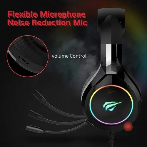 Casque Speaker Gaming GAMENOTE HAVIT E-sport HV-H2232D USB AUX 3.5mm LED RGB
