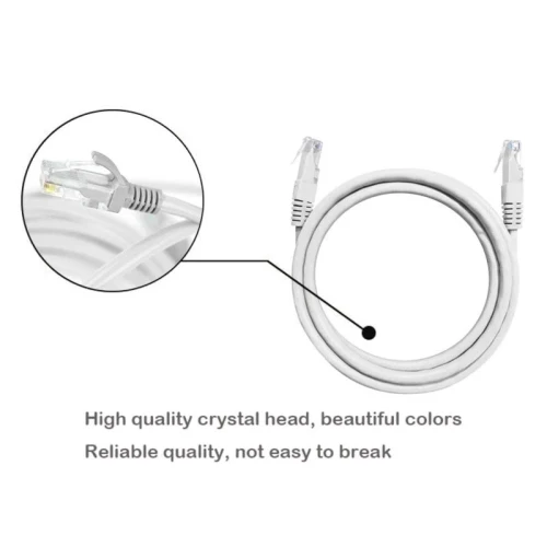 Câble Ethernet Réseau CAT 6 RJ45 LAN UTP 1.5m 3m 5m 10m 15m 20m 25m 30m 40m 50m 100m