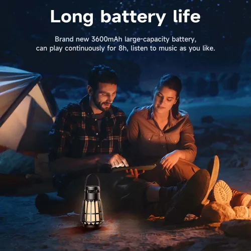 HOCO BS61 2 en 1 Lanterne Lampe de camping + Haut parleur Bluetooth 5.3
