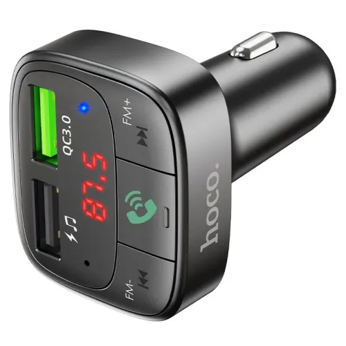 Chargeur AUTO USB QC3.0 et Emeteur Radio FM Bluetooth USB Micro SD HOCO E59