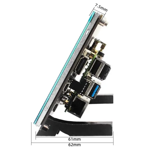 Ecran tactile 7 pouces IPS 1024 x 600 HD + Support compatible Raspberry Pi 4
