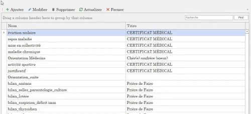 Gestion de cabinet médicale pédiatrie