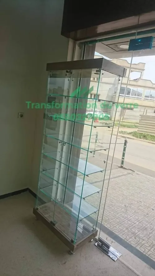Armoire d'exposition en verre 85cm 