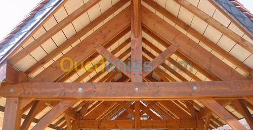 Charpente en bois Toiture et Tuile 