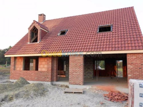 Charpente en bois Toiture et Tuile 