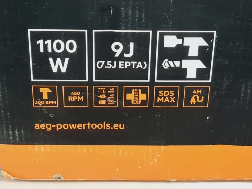 Marteau Perforateur SDS-Max 1100W 9J 40mm - AEG KH 5G 