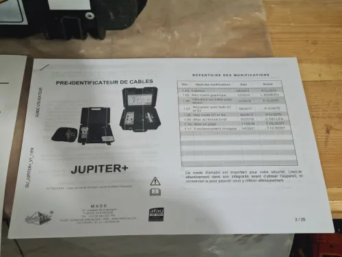 JUPITER+ Identification de câble HTA et BT et repérage de conducteurs (France-MADE-SA)