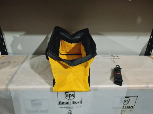 Sac à outil noire/jaune 42x20x25 14 poche (Haute qualité) 