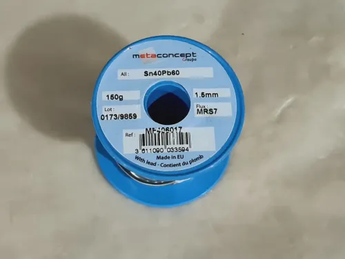 Fil etain original 40% bobine de 150g 0.8/1.0/1.5/2.0/2.6mm METACONCEPT (Europe)