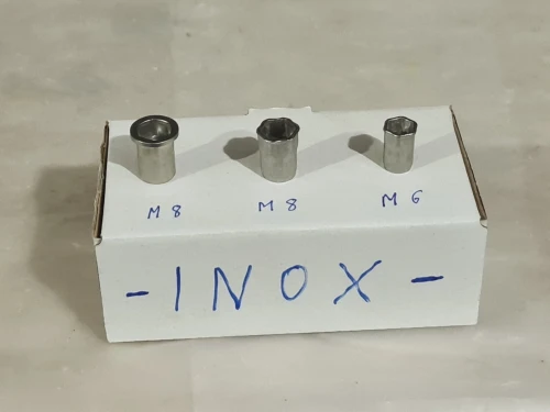 Écrou à sertir / rivets insert filetés en acier/ aluminium/ inox M3,4,5,6,8,10