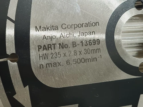 MAKITA B-13699 lame carbure pour bois 235mm x 30mm 16 dent (specialised for construction)