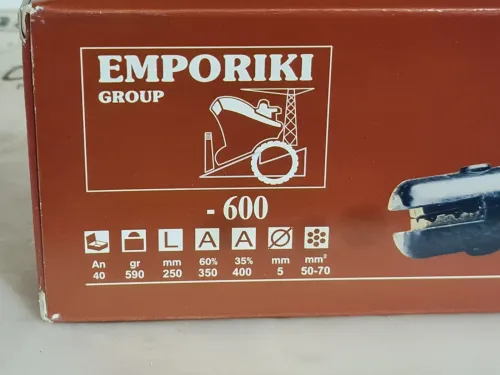 Porte électrode original 400 / 600 ampère CE EN 60974-11 EMPORIKI (Grèce) 
