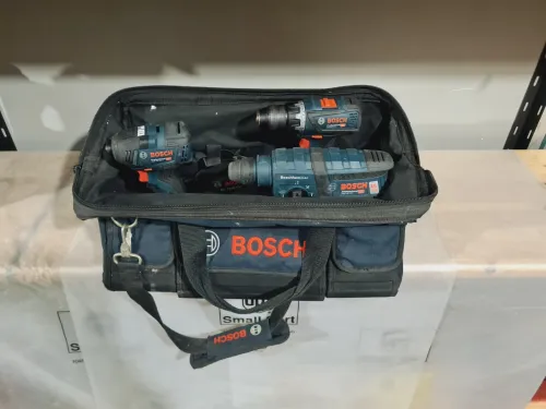 kit BOSCH 3pcs 18V 5.0Ah perforateur + perceuse + Visseuse à choc (BL-2018)
