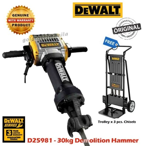 Marteau piqueur 30Kg 68J - DEWALT D25980 (Italy)