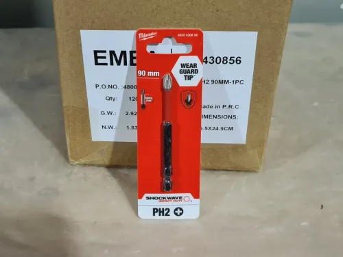 Embout original MILWAUKEE PH2 50/90mm SHOCKWAVE 