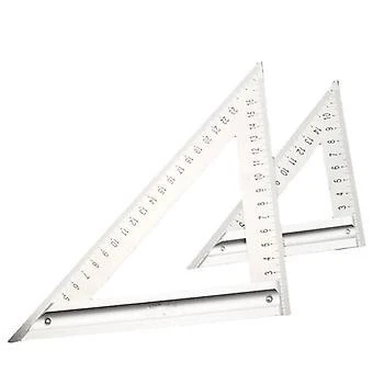 Équerre triangulaire 200mm poignée en alliage d'aluminium règle en inox - LTABILE